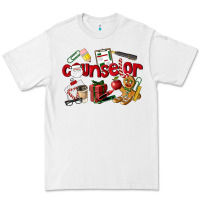 White Counselor Christmas Premium Tee - LillyAllenDesigns