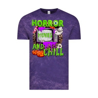 Cloud Purple Horror movies and chill Vintage Tee - NancyCooperArtShop
