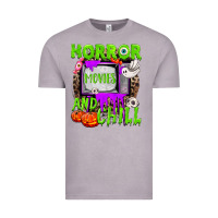 Vintage Zinc Horror movies and chill Vintage Tee - NancyCooperArtShop