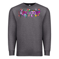 Charcoal Heather Valentine Laboratory Premium Sweatshirt - CowhideDigitalArt