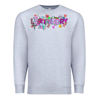 Heather Grey Valentine Laboratory Premium Sweatshirt - CowhideDigitalArt