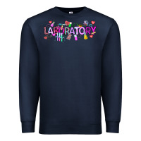 Navy Valentine Laboratory Premium Sweatshirt - CowhideDigitalArt