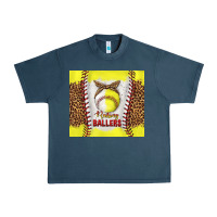 Midnight Navy raising ballers with baseball and softball leopard tumbler tbs Urban Heavy Tee - TumblerDesignByShophia