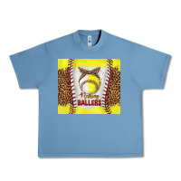Pebble Blue raising ballers with baseball and softball leopard tumbler tbs Urban Heavy Tee - TumblerDesignByShophia