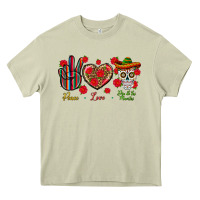 Mossy Peace Love Dia De Los Muertos Heavy Core Tee - BundleAndBundleShop