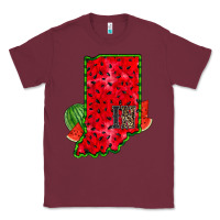 Burgundy indiana watermelon Classic Tee - RacoonDesign