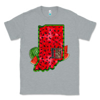 Heather Grey indiana watermelon Classic Tee - RacoonDesign