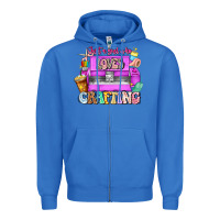 True Royal Just A Girl Who Loves Crafting Zipper Hoodie - CowhideDigitalArt