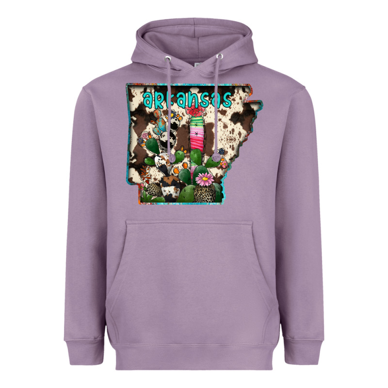 Arkansas Map Heavyweight Hoodie by RacoonDesign | Teevron