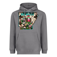Storm arkansas map Heavyweight Hoodie - RacoonDesign
