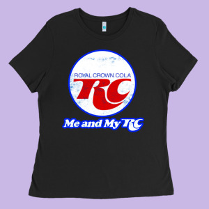 Rc Cola Shirt And Sticker Ladies Tee Designed By Lanvoart