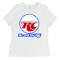 White rc cola shirt and sticker Ladies Tee - lanVoArt