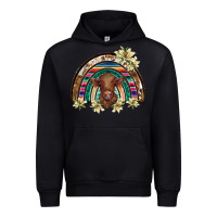 Black scottish calf rainbow Urban Hoodie - BarkalooDesign