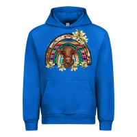 Cobalt scottish calf rainbow Urban Hoodie - BarkalooDesign