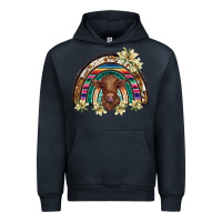Navy scottish calf rainbow Urban Hoodie - BarkalooDesign