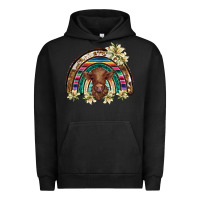 Pigment Black scottish calf rainbow Urban Hoodie - BarkalooDesign