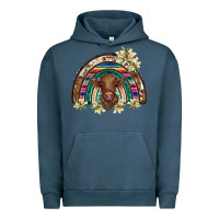 Pigment Midnight Navy scottish calf rainbow Urban Hoodie - BarkalooDesign
