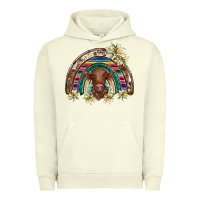 Pigment Pistachio scottish calf rainbow Urban Hoodie - BarkalooDesign
