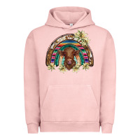Pigment Salmon scottish calf rainbow Urban Hoodie - BarkalooDesign