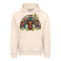 Sandshell scottish calf rainbow Urban Hoodie - BarkalooDesign