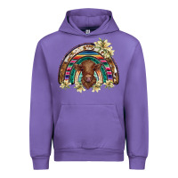Tulip scottish calf rainbow Urban Hoodie - BarkalooDesign
