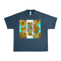 Midnight Navy western mother's day mimi with turquoise and sunflowers and leopard tu Urban Heavy Tee - TumblerDesignByShophia
