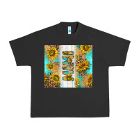 Pigment Black western mother's day mimi with turquoise and sunflowers and leopard tu Urban Heavy Tee - TumblerDesignByShophia