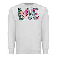 Dove Grey Valentine Love Premium Sweatshirt - CowhideDigitalArt