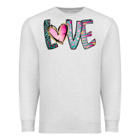 Oatmeal Heather Valentine Love Premium Sweatshirt - CowhideDigitalArt