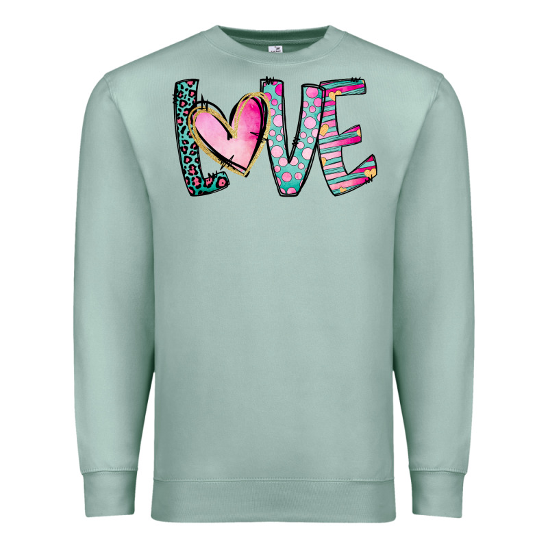 Valentine Love Premium Sweatshirt by CowhideDigitalArt | Teevron