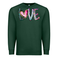 Sports Green Valentine Love Premium Sweatshirt - CowhideDigitalArt