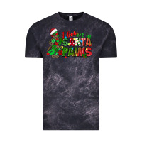 Cloud Black i believe in santa paws Vintage Tee - texasbilliewilder