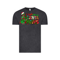 Vintage Black i believe in santa paws Vintage Tee - texasbilliewilder