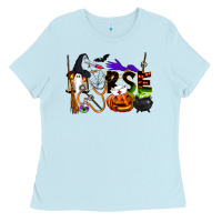 Baby Blue Halloween Nurse Ladies Tee - LillyAllenDesigns