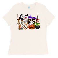 Bone Halloween Nurse Ladies Tee - LillyAllenDesigns