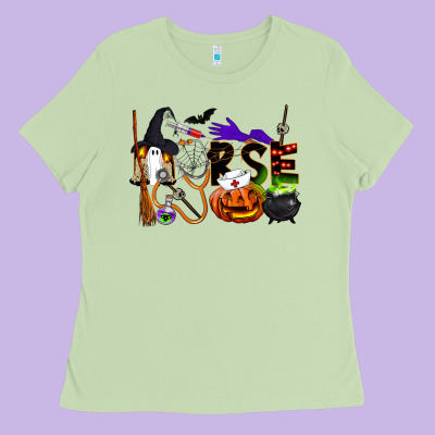 Halloween Nurse Ladies Tee Designed By Lillyallendesigns