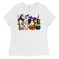 White Halloween Nurse Ladies Tee - LillyAllenDesigns