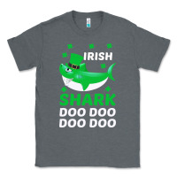 Charcoal Heather Irish Shark Doo Doo Doo Saint Patricks Day Classic Tee - Bettercallsaul