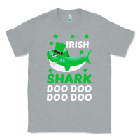 Heather Grey Irish Shark Doo Doo Doo Saint Patricks Day Classic Tee - Bettercallsaul