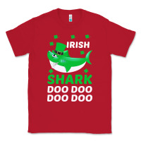 Red Irish Shark Doo Doo Doo Saint Patricks Day Classic Tee - Bettercallsaul