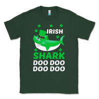 Sports Green Irish Shark Doo Doo Doo Saint Patricks Day Classic Tee - Bettercallsaul