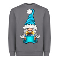 Storm winter gnome with gift Heavyweight Sweatshirt - BundleAndBundleShop