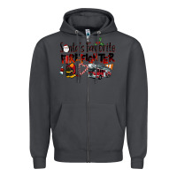 Smoke Santa's Favorite Firefighter Zipper Hoodie - LillyAllenDesigns