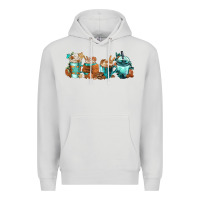 Dove Grey Winter Coffee Cups Premium Hoodie - FaDigitalArtStudio