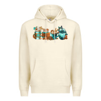 Sandshell Winter Coffee Cups Premium Hoodie - FaDigitalArtStudio