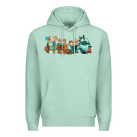 Seafoam Winter Coffee Cups Premium Hoodie - FaDigitalArtStudio