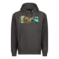 Smoke Winter Coffee Cups Premium Hoodie - FaDigitalArtStudio