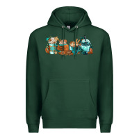 Sports Green Winter Coffee Cups Premium Hoodie - FaDigitalArtStudio