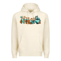 Tofu Winter Coffee Cups Premium Hoodie - FaDigitalArtStudio