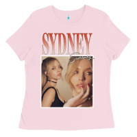 Bubblegum Pink sydney sweeney Ladies Tee - lanVoArt